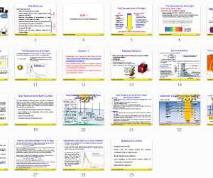 【106833】SOLA2540-9001 Characteristics of Sunlight 2018