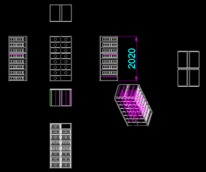 【106990】某10尺集装箱图纸（含布局图+尺寸图）