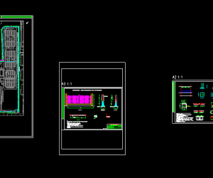 某央企100MW 200MWh储能项目图纸CAD全套（电气、土建、给排水）+施工说明等2023
